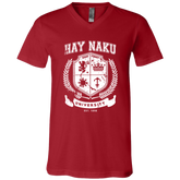 Hay Naku University Distressed CP Unisex Jersey V-Neck T-Shirt